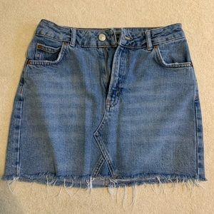 Topshop denim skirt